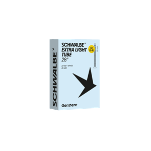 SCHWALBE Slange SV15-EL EXTRA LIGHT 23/28-622/630 IB black 80mm