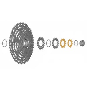 Shimano Kassettdrev 10 &12T CS-M9100/8100/7100/6100 12 DELT